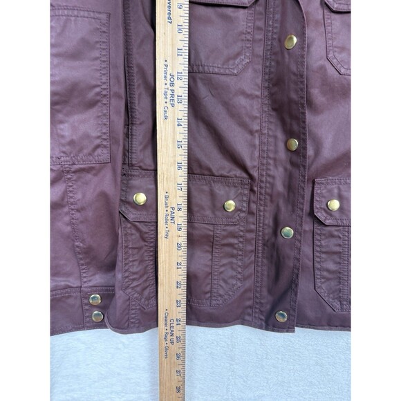 J. Crew Womens Size XS Deep Burgundy The Downtown Field Jacket Style 19034 - Picture 5 of 8